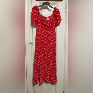 LOS ANGELES ATELIER & OTHER STORIES RED FLORAL XS